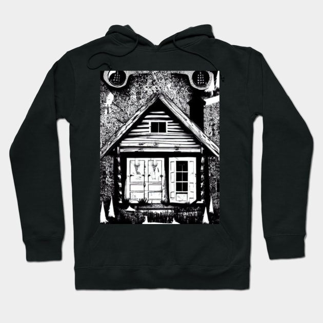 Wooden Cabin Hoodie by KOPERNIKO SHOP